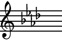 A Flat Major Key Signature