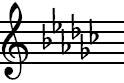 G Flat Major Key Signature